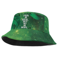 World Mental Health Awareness Month Bucket Hat Warriors Brave Strong Galaxy Vibes - Wonder Print Shop