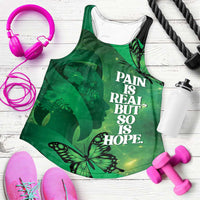 World Mental Health Awareness Month Women Racerback Tank Warriors Brave Strong Galaxy Vibes - Wonder Print Shop