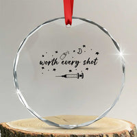 Worth Every Shot Crystal Glass Ornament IVF Baby Pregnancy Announcement TS10
