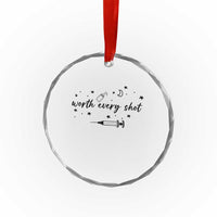 Worth Every Shot Crystal Glass Ornament IVF Baby Pregnancy Announcement - Wonder Print Shop