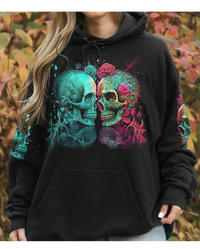 Couple Skull Hoodie - Wonder Print Shop