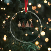 Xmas African American Crystal Glass Ornament Rocking Around The Melanin Tree Xmas Tree TS11