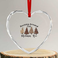 Xmas African American Heart Crystal Glass Ornament Rocking Around The Melanin Tree Xmas Tree - Wonder Print Shop