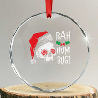 Xmas Bah Humbug Skull Santa Hat Crystal Glass Ornament TS09