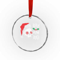 Xmas Bah Humbug Skull Santa Hat Crystal Glass Ornament TS09