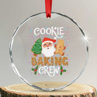 Xmas Baking Crew Crystal Glass Ornament Cute Cookie Santa Gingerbread TS09