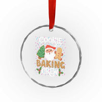 Xmas Baking Crew Crystal Glass Ornament Cute Cookie Santa Gingerbread TS09
