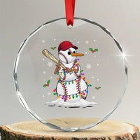 Xmas Baseball Player Crystal Glass Ornament Snowman Balls Xmas Gifts Santa Sports Men Boys TS10