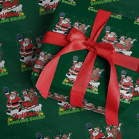 Xmas Bowling Squad Wrapping Paper Roll Funny Holiday Bowler - Wonder Print Shop