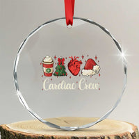 Xmas Cardiac Nurse Crystal Glass Ornament Cardiac Crew Anatomical Xmas Heart Anatomy Tree Bow TS10