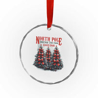 Xmas Coquette Crystal Glass Ornament North pole Christmas Tree Farm Always Fresh TS09