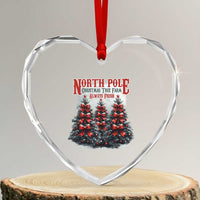 Xmas Coquette Heart Crystal Glass Ornament North pole Christmas Tree Farm Always Fresh - Wonder Print Shop