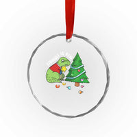 Xmas Cute Dinosaur Crystal Glass Ornament Struggle Is Real TS09