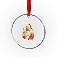Xmas Dentist Crystal Glass Ornament I Know You Didn't Floss Dental Santa TS09