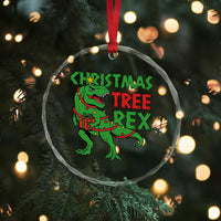 Xmas Dinosaur Crystal Glass Ornament Funny Tree Rex Xmas Light TS12