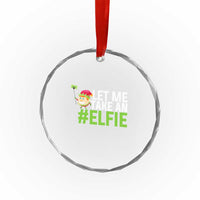 Xmas Elf Crystal Glass Ornament Let Me Take An Elfie TS02