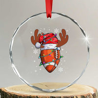 Xmas Football Crystal Glass Ornament For Men Boys Santa Sports Player TS10