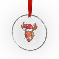 Xmas Football Crystal Glass Ornament For Men Boys Santa Sports Player TS10