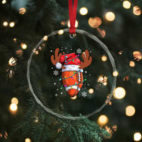 Xmas Football Crystal Glass Ornament For Men Boys Santa Sports Player TS10
