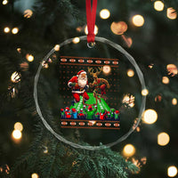 Xmas Football Crystal Glass Ornament Santa Reindeer Football Match TS09