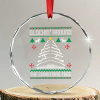 Xmas Gun Lover Crystal Glass Ornament Glocking Around The Christmas Tree TS09