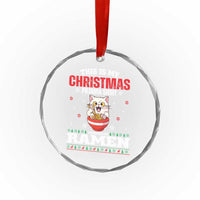 Xmas Kawaii Cat Ramen Crystal Glass Ornament Powered By Ramen Japanese Noodle Anime Manga TS09