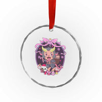 Xmas Kawaii Pastel Krampus Crystal Glass Ornament TS09