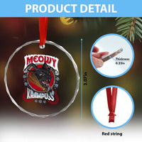 Xmas Krampus Cat Crystal Glass Ornament Meowy Krampuss Black Cat TS09