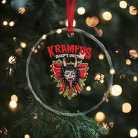 Xmas Krampus Crystal Glass Ornament Season Greeting Coquette Bow Krampus TS09