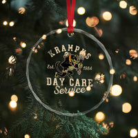Xmas Krampus Day Care Service Crystal Glass Ornament TS09