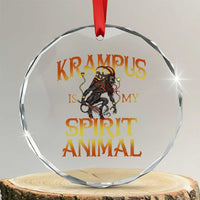 Xmas Krampus is My Spirit Animal Crystal Glass Ornament TS09