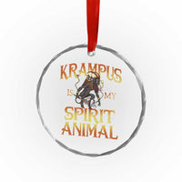 Xmas Krampus is My Spirit Animal Crystal Glass Ornament TS09