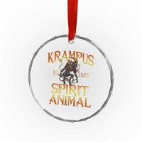 Xmas Krampus is My Spirit Animal Crystal Glass Ornament TS09