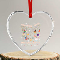 Xmas Lights And Equal Rights LGBTQ Heart Crystal Glass Ornament - Wonder Print Shop