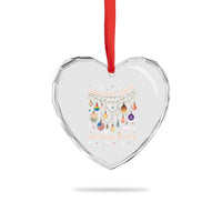 Xmas Lights And Equal Rights LGBTQ Heart Crystal Glass Ornament - Wonder Print Shop