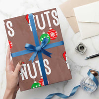 Xmas Matching Couple Wrapping Paper Roll Chestnuts Funny Xmas Nuts