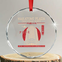 Xmas Nakatomi Plaza Crystal Glass Ornament Xmas Party 1988 Noel Vintage Japanese Style TS11