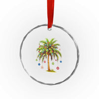 Xmas Palm Tree Lights Crystal Glass Ornament Tropical Hawaiian Holidays TS02