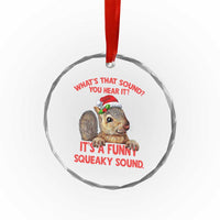Xmas Squirrel Crystal Glass Ornament It's A Funny Squeaky Sound Xmas Things TS02