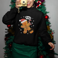 Op Snap Gingerbread Broken Leg Christmas Sweatshirt - Wonder Print Shop