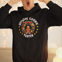 Christmas Hoodie Official Cookie Tester Baking Gingerbread Men - Wonder Print Shop
