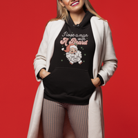 Christmas Hoodie I Love A Man With A Beard Santa Xmas - Wonder Print Shop