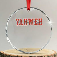 Yahweh The Great I Am Crystal Glass Ornament Christian Religious Faith TS11