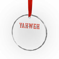 Yahweh The Great I Am Crystal Glass Ornament Christian Religious Faith TS11