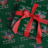 Yall Need Texas Wrapping Paper Roll State Map Vintage - Wonder Print Shop