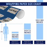 Year of The Horse 2026 Wrapping Paper Roll Happy New Year Gallop Of The 8 Horses