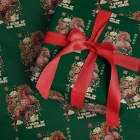 Year of the Horse Chinese New Year Wrapping Paper Roll Floral Zodiac Horse Lunar Festival - Wonder Print Shop