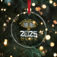 Year Of The Snake 2025 Crystal Glass Ornament Happy New Year Chinese China TS09