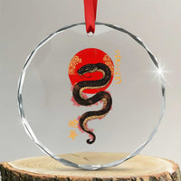 Year Of The Snake 2025 Crystal Glass Ornament Lunar New Year Chinese Snake TS09