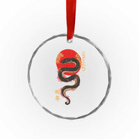 Year Of The Snake 2025 Crystal Glass Ornament Lunar New Year Chinese Snake TS09